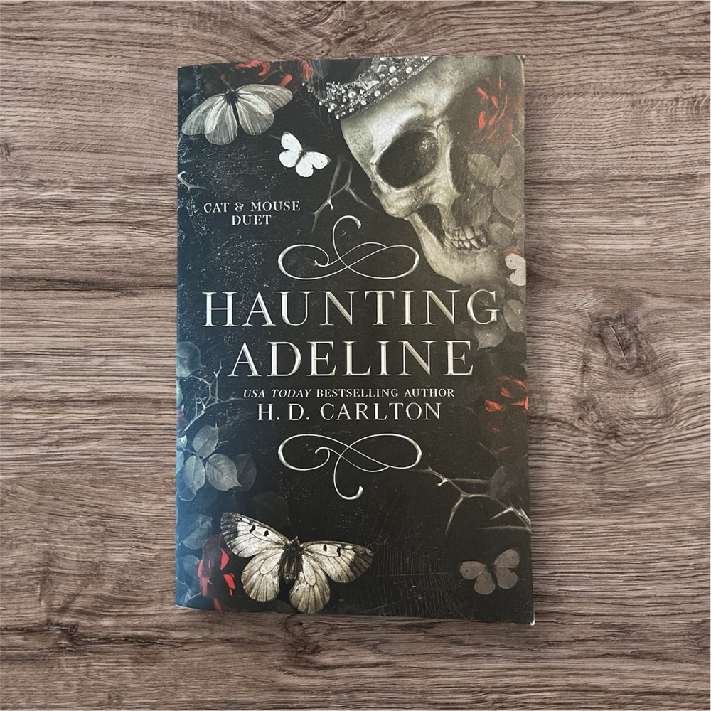 'Haunting Adeline' Book with Black and White Cover